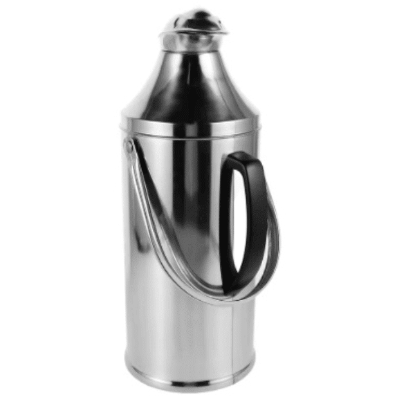 2L Silver Stainless Steel Glass Lined Thermos Vacuum Flask