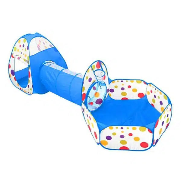 3 in 1 Kids Activity Play Tent With Tunnel