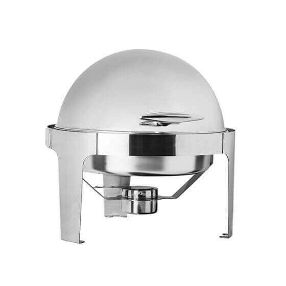 6L Round Silver Catering Chafer Dish Food Warmer