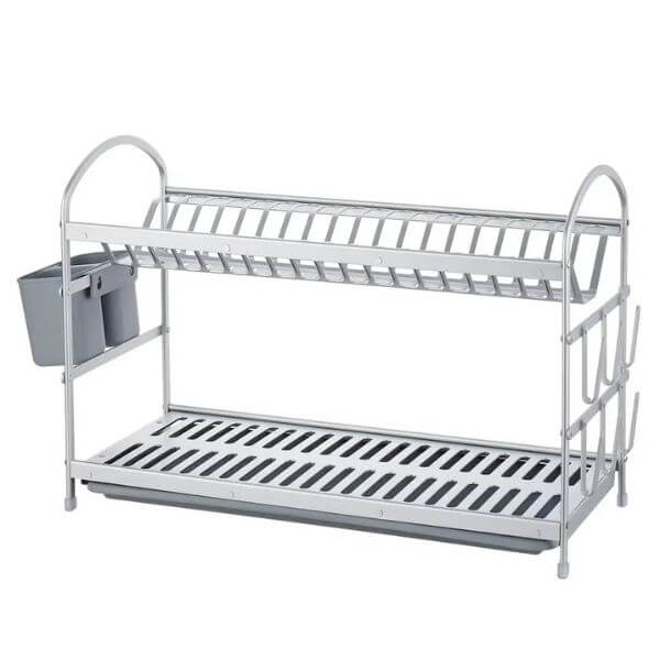 Aluminum 2 Layer Dish Rack