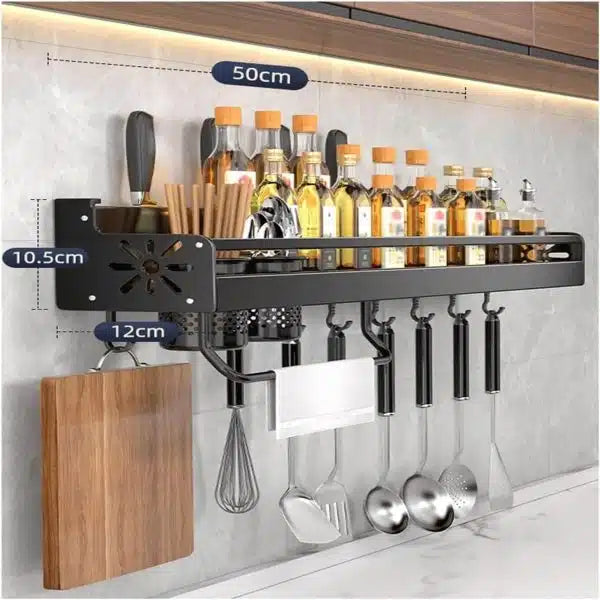 Wall Mount Kitchen Storage Shelf Spice Rack