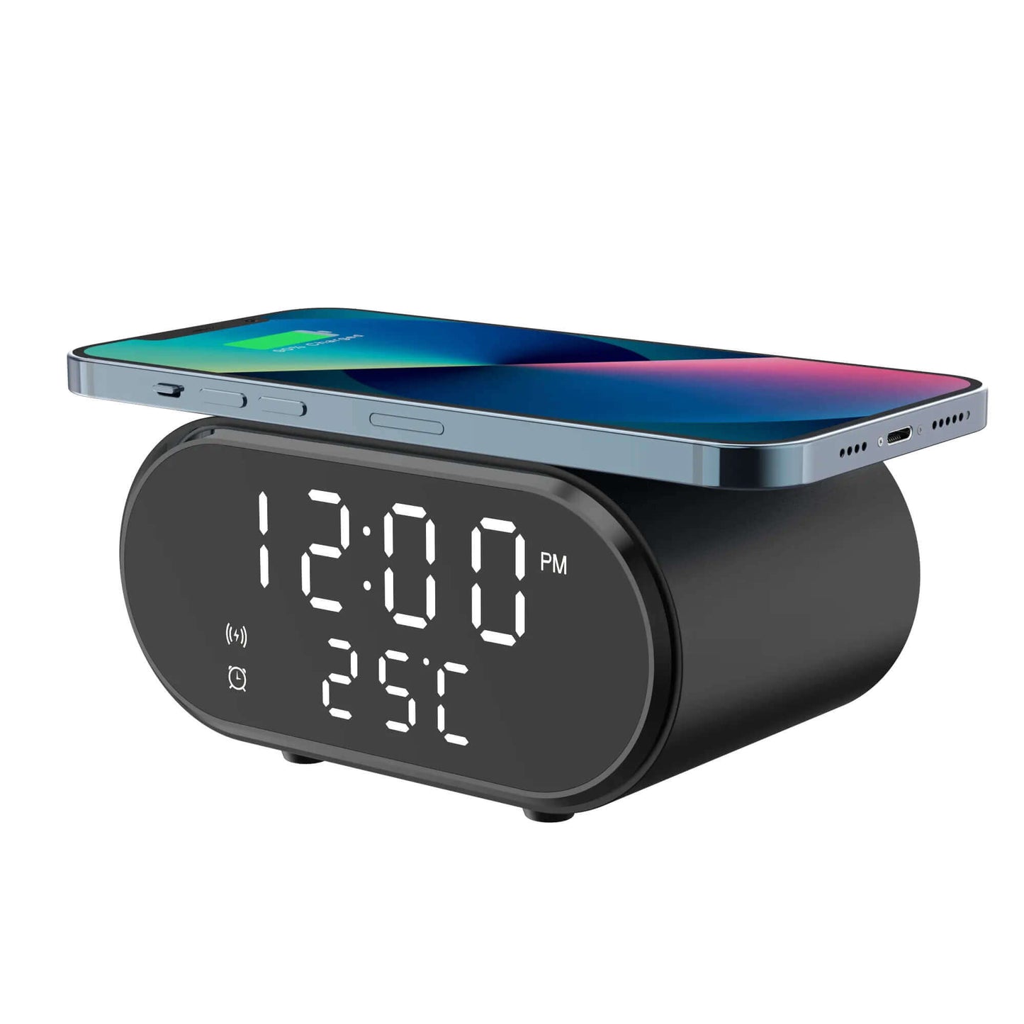 2 in 1 Alarm Clock and Wireless Charger
