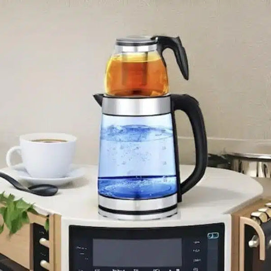 2 in 1 Electric Glass Tea Maker and Kettle