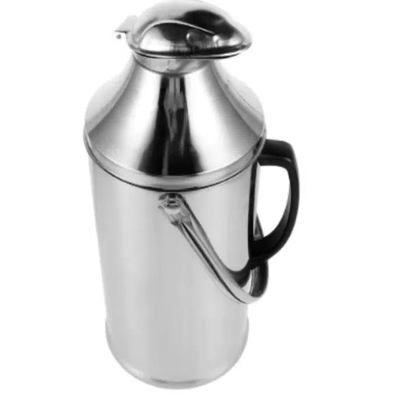 2L Silver Stainless Steel Glass Lined Thermos Vacuum Flask