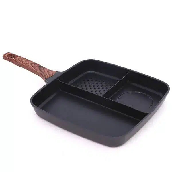 3 Section Non Stick Aluminum Frying Pan