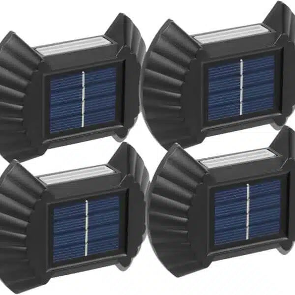 4 PCS Waterproof Solar Energy Wall Lamp