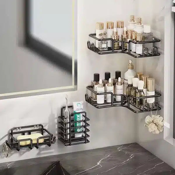4Pc Bathroom Organizer Shelf