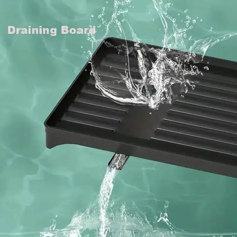 Dish Drying Rack with Drain Board