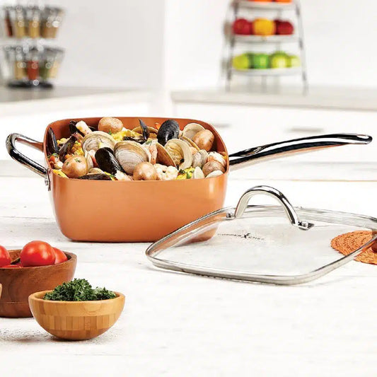 5Pcs Set Deep Dish Square Pan 9,5″