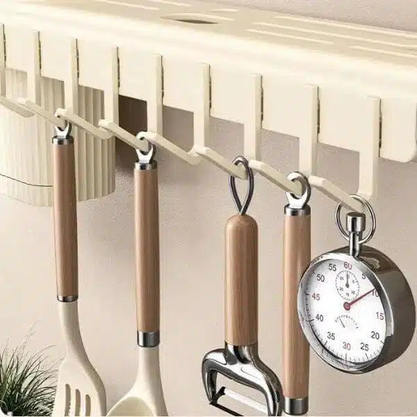 60cm Wall Mounted Kitchen Tool Cutlery Holder