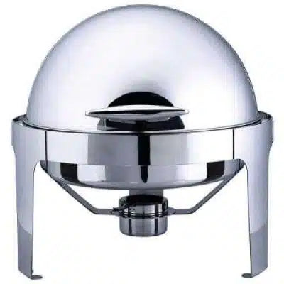 6L Round Silver Catering Chafer Dish Food Warmer