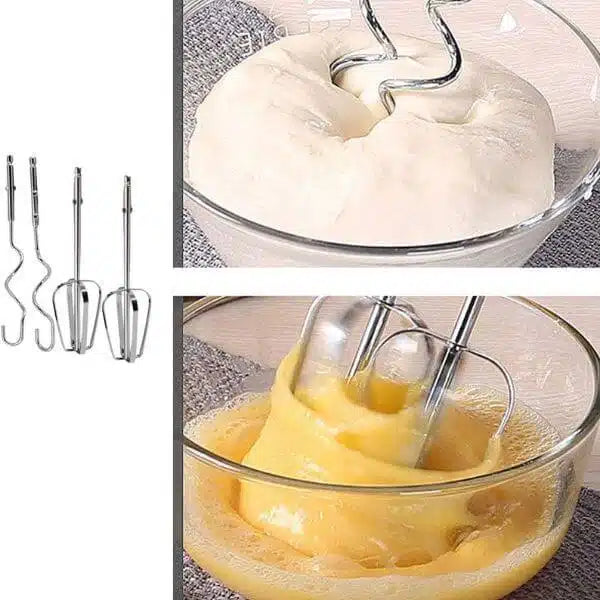 7 Speed Hand Mixer with Stand Mixer Stainless Steel Bowl