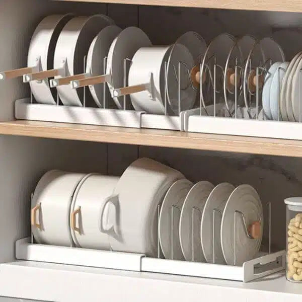 Adjustable Pots and Pans Organizer