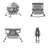 Baby Rocker Bassinet Crib &amp; Co-Sleeper with Detachable Mosquito Net