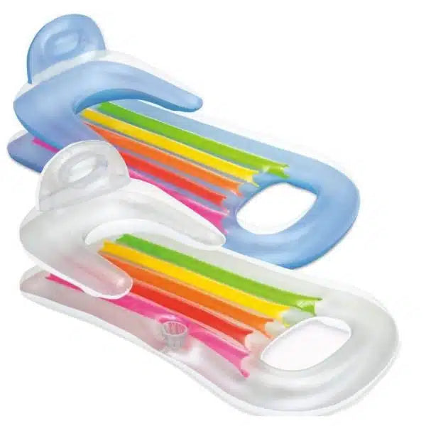 Colorful Inflatable Sea Mattress with Backrest