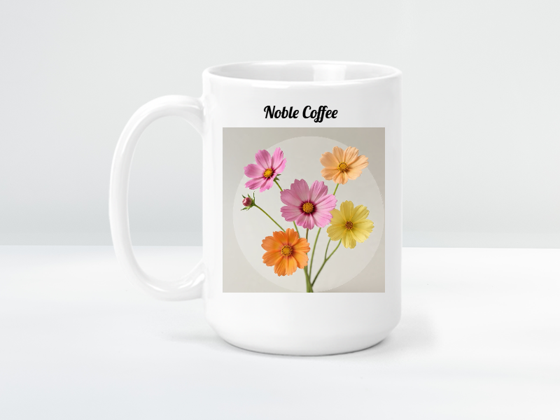 Customized Floral Jumbo Mug
