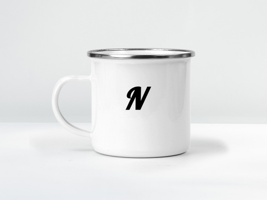 Initial Customized Enamel Mug