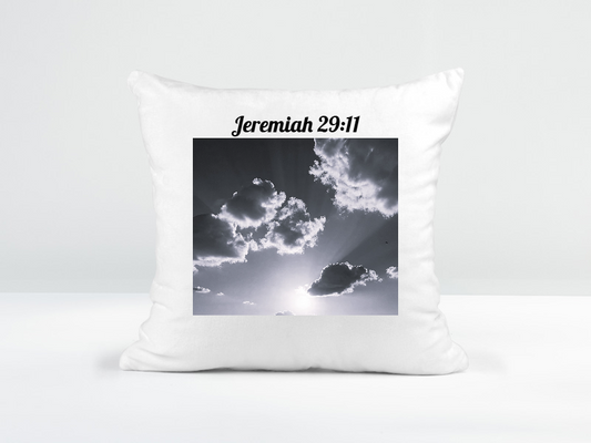 Customized Scripture Black and White Scatter Cushion