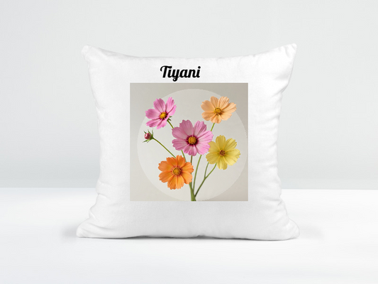 Customized Floral Scatter Cushion