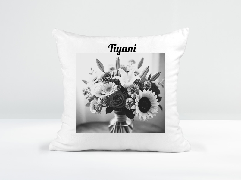 Customized Black and White Scatter Cushion