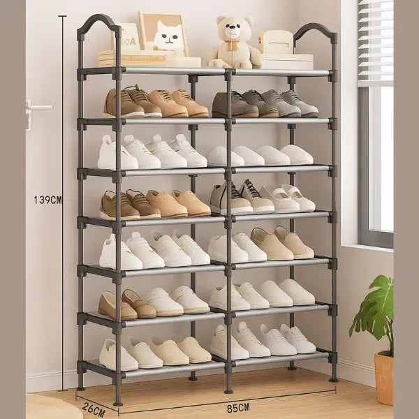 Double Row Shoe Rack