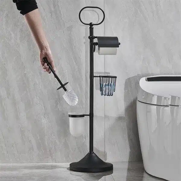 Floor Standing Toilet Brush and Holder Set