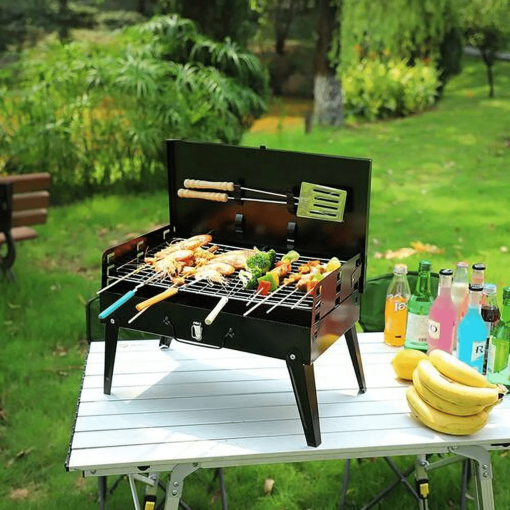 Folding Portable Barbecue Charcoal Grill