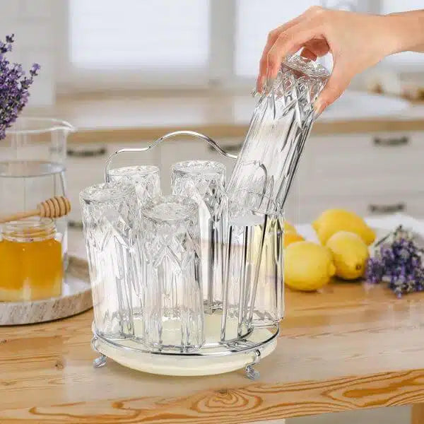 Glass Holder and Drainer Stand