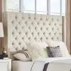 Modern Bedroom Suede Headboard
