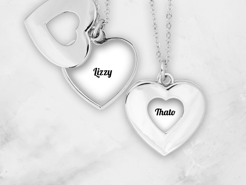 Customized Heart Neclace