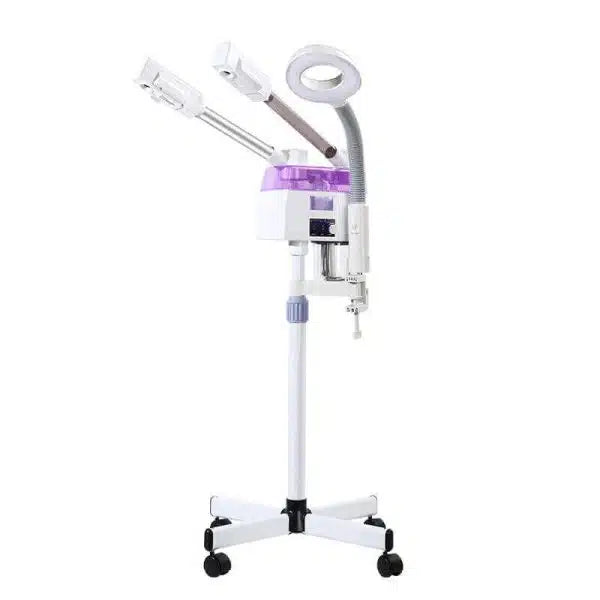 Hot and Cold Facial Steamer with Magnifying LED Lamp