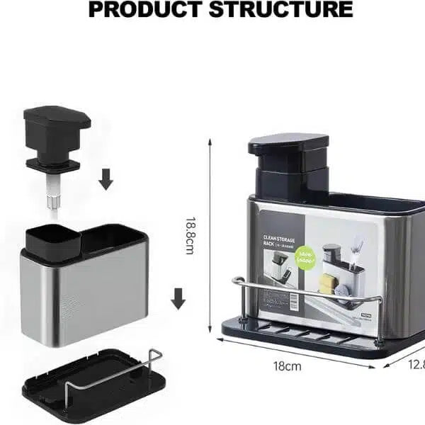 Kitchen Sink Caddy with Washing Liquid Holder