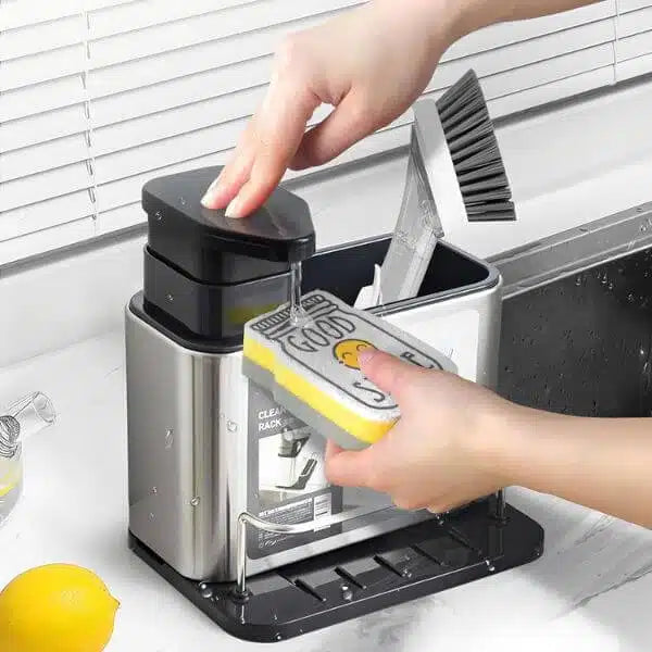 Kitchen Sink Caddy with Washing Liquid Holder