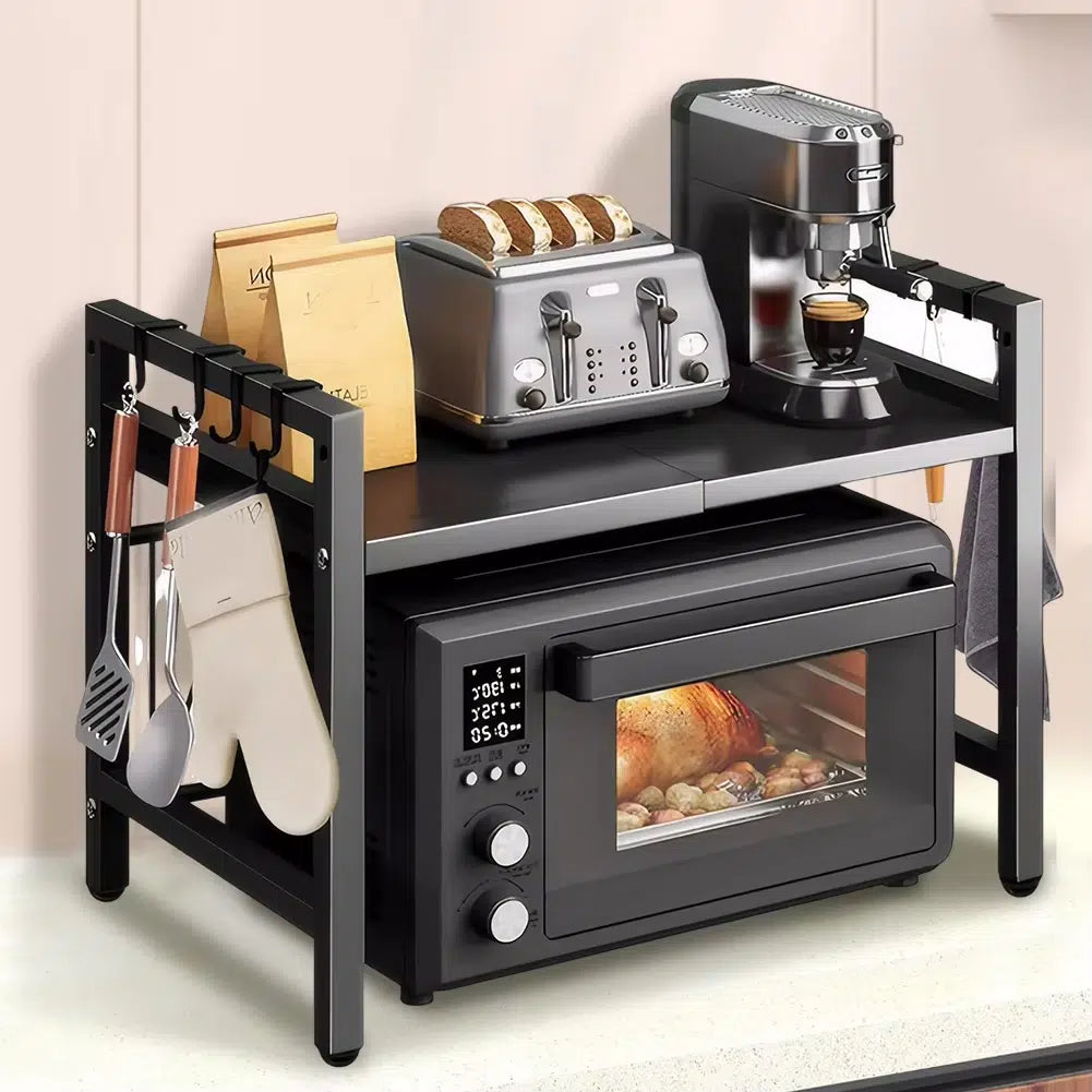 Expandable Microwave Shelf Organizer