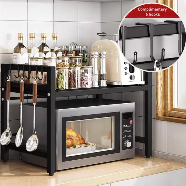 Expandable Microwave Shelf Organizer