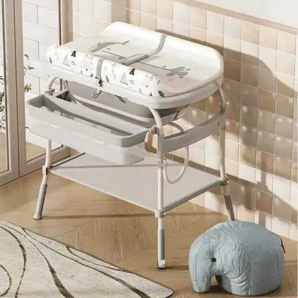 Multifunction Baby Nursing Changing Table With Fold Bathtub