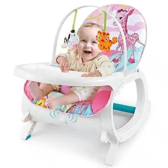Portable Baby Rocker with Feeding Tray