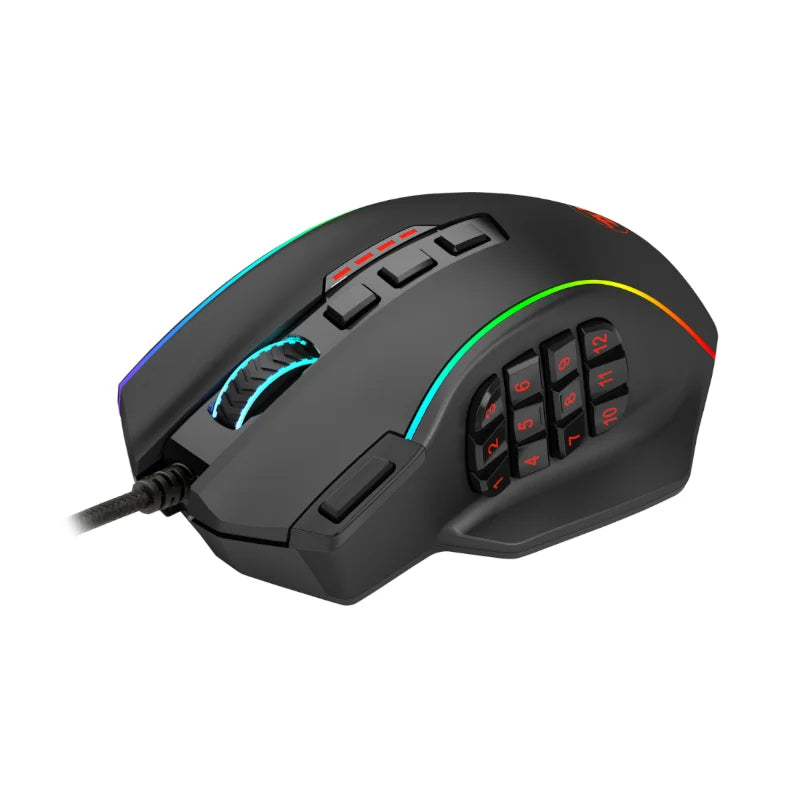 REDRAGON PERDICTION 4 12400DPI RGB MMO Ergo Gaming Mouse