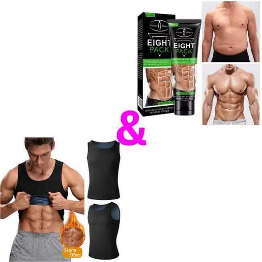 Sweat Slimming Vest for Men Plus Eight Pack Fat Burning Cream