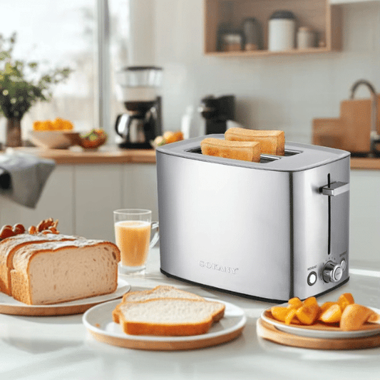 Stainless Steel 2 Slice Pop Up Toaster