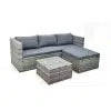 Garden Lounge Set with Grey Cushions