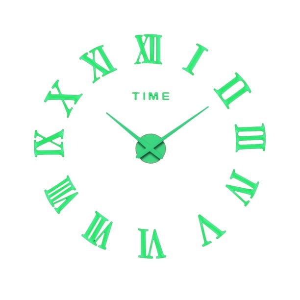 Large 3D DIY Luminous Roman Numerals Clock Acrylic Wall Clock
